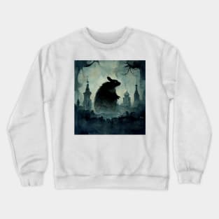 Monster Rodent Wandering at Night Crewneck Sweatshirt